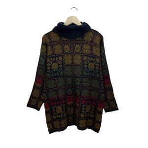 Vintage Medium Australia Made Sweater Chain Reaction Wool Blend Tunic Womens